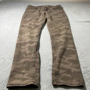 Y2K 2000s Levis 322 Slim Straight Woodland Camo Jeans Women 32x28 Shaping Skinny